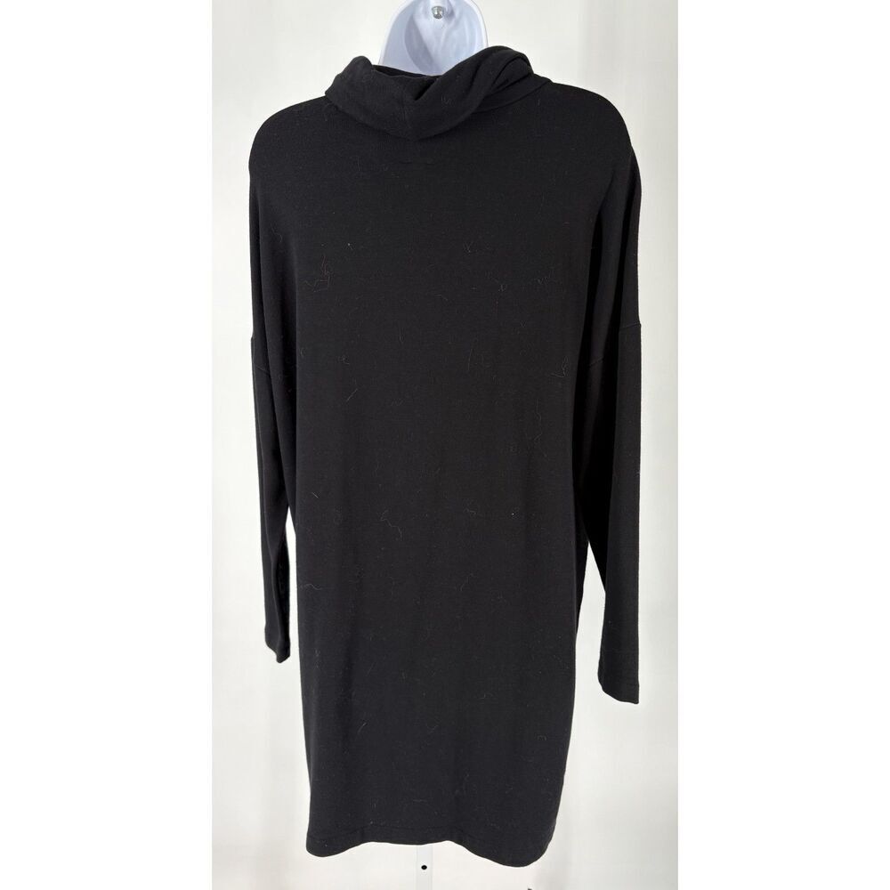 GAP Black Turtleneck Sweater Dress Long Sleeve Relaxed Fit - Picture 2 of 5